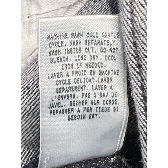 Guess Foxy Embellished Stretch Flared Jeans 24 Denim‎ Gem Jewels Whiskered Studs - Picture 13 of 13